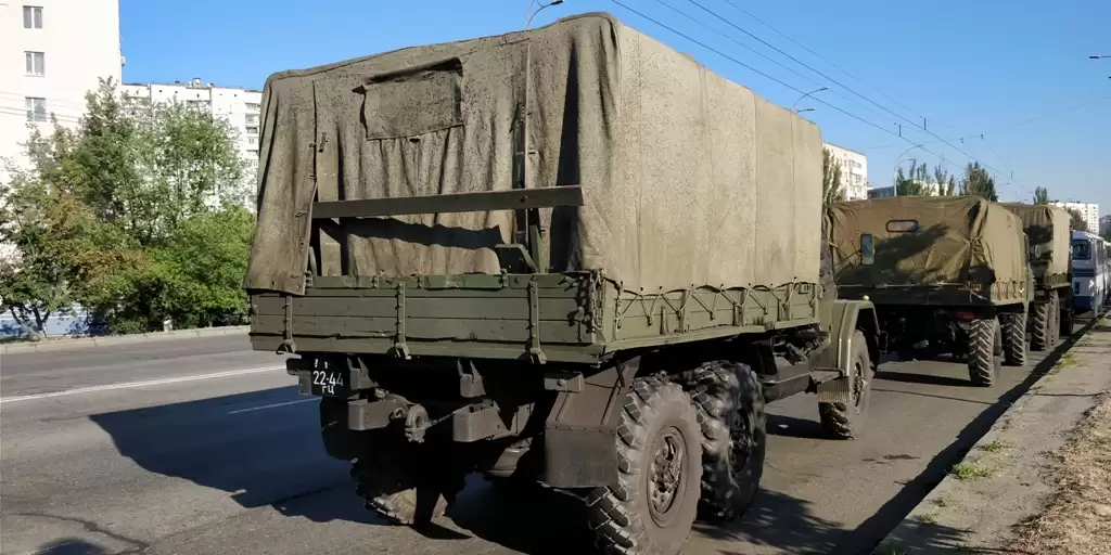 Ретро тент із брезента на Урал-4320